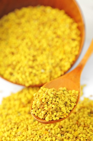 Pollen in the spoon の写真素材