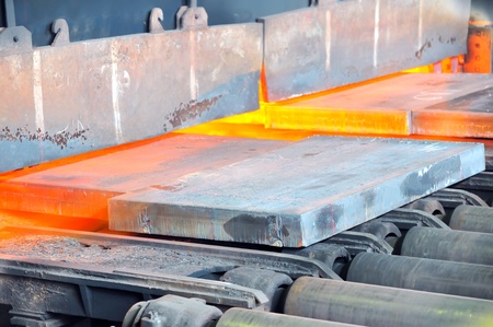 hot steel in oven
