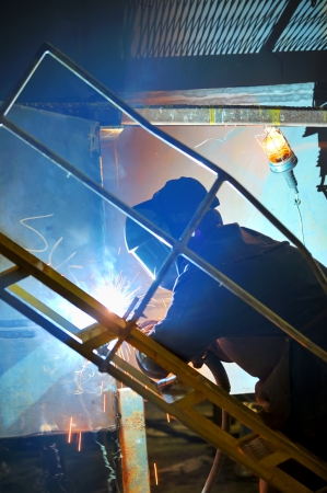 welding with mig-mag methodの写真素材