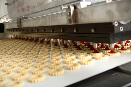 production cookie in factoryの写真素材