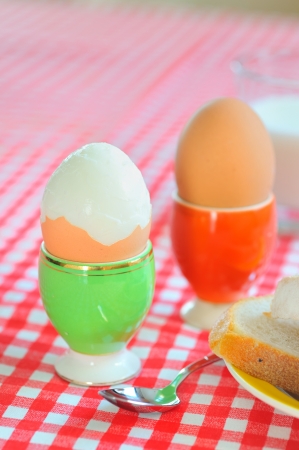 boiled eggsの写真素材