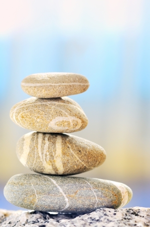 a pile of pebbles isolatedの写真素材