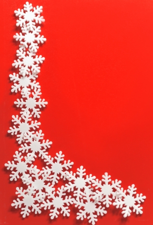 Christmas framework with snowflakeの写真素材