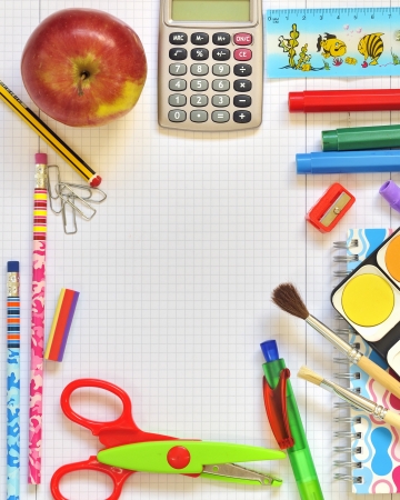 school thingsの写真素材