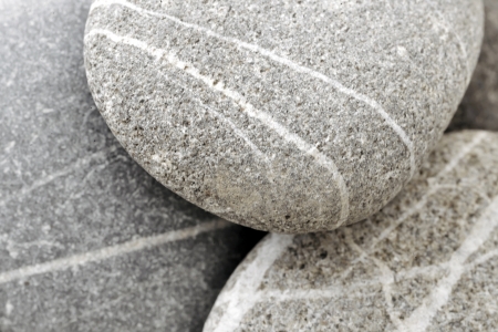 background with round peeble stones の写真素材