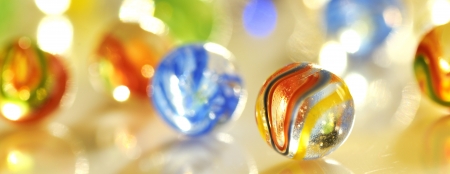 glass ballsの写真素材