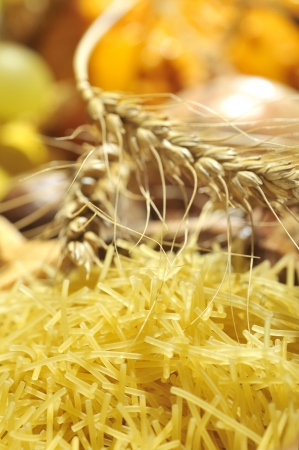 wheat and pastaの写真素材