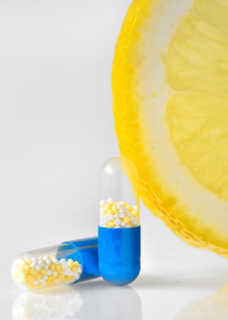 vitamin c pillsの写真素材