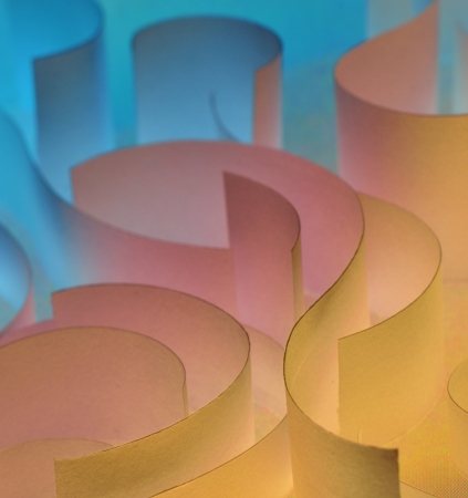 abstract steel shapes shoot in studioの写真素材