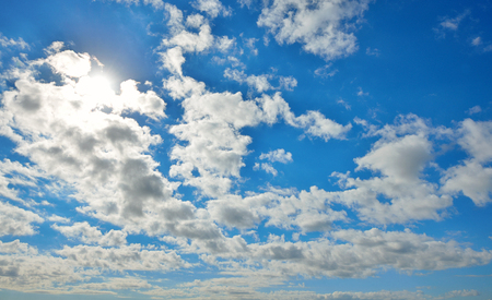 Summer strong sun and skiesの写真素材