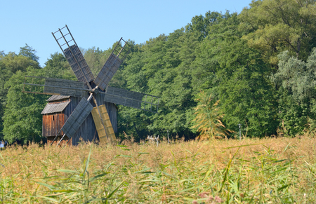 Medieval windmill in Sibiu, Romaniaの写真素材
