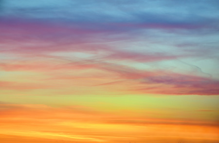 pastel  color of sunset sky in Icelandの写真素材