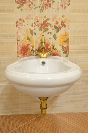 Classic and elegant bidet in bathroomの写真素材