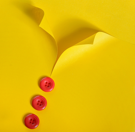 Abstract shirt from paper and buttonsの写真素材