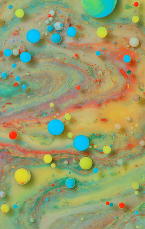 Macro colors created by oil and paintの写真素材