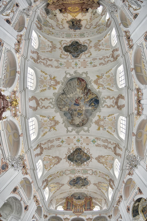 The Lucerne Jesuit  Catholic church in Lucerne, Switzerland - 24 July 2017のeditorial素材