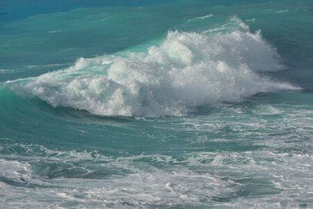 Waves in Milos beach Lefkada, Greeceの写真素材