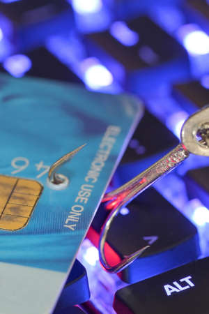 Concept  Beware Of Scams online fraudの写真素材