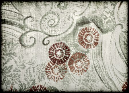 abstract floral style old paper textures for backgroundの写真素材