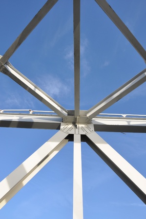 Metal abstracts of various bridges and laddersの写真素材