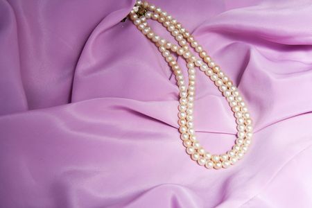 White pearlsの写真素材