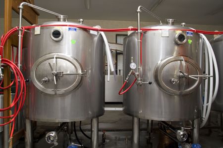 Modern interieur of a breweryの写真素材