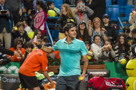 Rodger Federer in ATP250 Istanbul Open 27 April  3 May 2015のeditorial素材