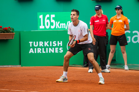 Santiago Giraldo in ATP250 Istanbul Open 27 April - 3 May 2015 at Garanti Koza Arenaのeditorial素材