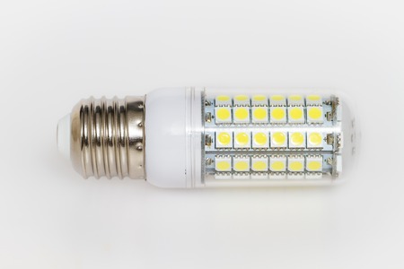 Led bulb isolated on white background. Energy power saving.
