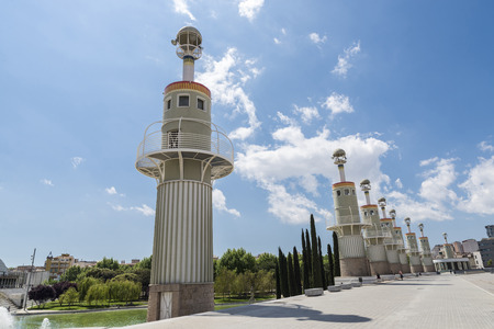 Spain Industrial Park is located in the Sants-MontjuÃ¯c in Barcelona, Catalonia, Spain, near the railway station of Sants の写真素材