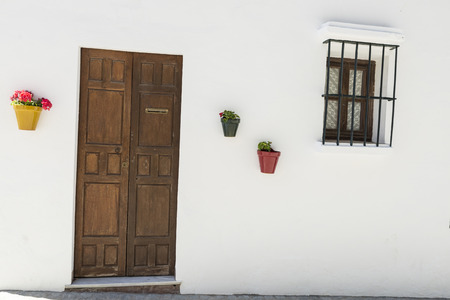 Vejer de la Frontera is a little town near Cadiz. It is placed on a hill and is characterized from white houses and small streets with great slope.の写真素材