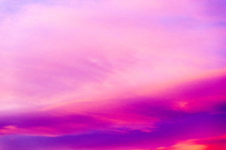 Colorful clouds on sunset sky. Natural background.の写真素材
