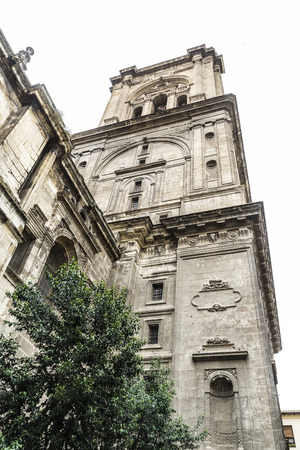 Granada Cathedral in the old town of Granada, Andalusia, Spain. This cathedral is a masterpiece of Spanish Renaissanceの写真素材