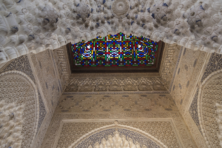 Fortress and palace of the Alhambra in Granada, Andalusia, Spain.のeditorial素材