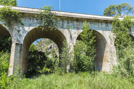 Concrete bridge near Montanejos, Spainの写真素材
