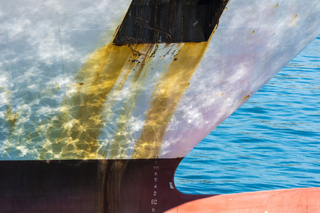 detail the hull of a ship and its waterline