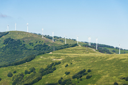 Windmill for renewable electric energy production in Cantabria, Spain