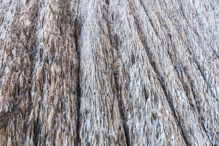 Mountains of the salt or potash mine in Cardona, Catalonia, Spainの写真素材