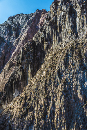 Mountains of the salt or potash mine in Cardona, Catalonia, Spainの写真素材