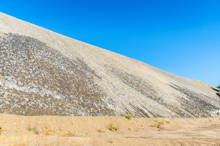 Mountains of the salt or potash mine in Cardona, Catalonia, Spainの写真素材