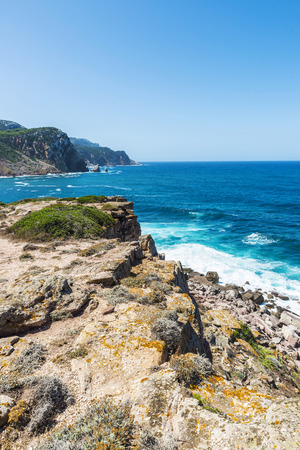 Rocky coast of the island of Sardinia in Italyの写真素材