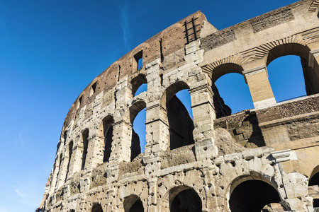 View of coliseum of Rome, Italy