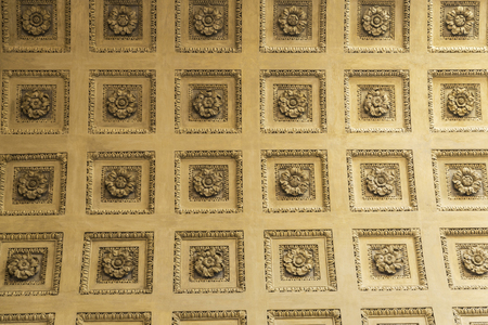 Vatican City, Vatican - January 4, 2017: Decorated ceiling of a corridor at the Vatican Museum in the Vatican City, Vaticanのeditorial素材