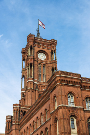 Facade of town hall of Berlin, Germanyの写真素材