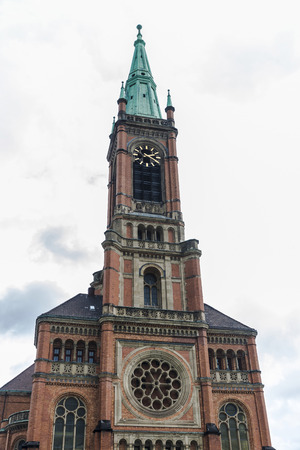 St John church (Johanneskirche) of Historicism style in Dusseldorf, Germanyの写真素材