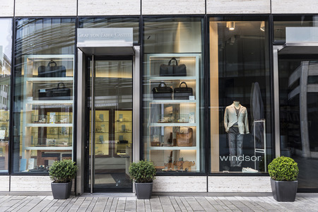 Dusseldorf, Germany - April 16, 2017: Facade of a Windsor shop in Dusseldorf, Germanyのeditorial素材