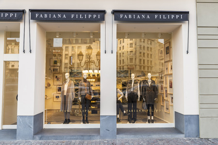 Brussels, Belgium - August 27, 2017: Fabiana Filippi shop in the center of Brussels, Belgiumのeditorial素材