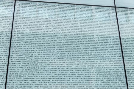 New York City, USA - August 3, 2018: Detail of the Lincoln Center Theater located on Broadway at Lincoln Center Plaza on the Upper West Side of Manhattan, New York City, USAのeditorial素材