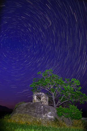 Spring landscapes, sown and cyurcumpolarの写真素材