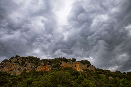 Storm clouds in the region of l'Alt Urgellの写真素材